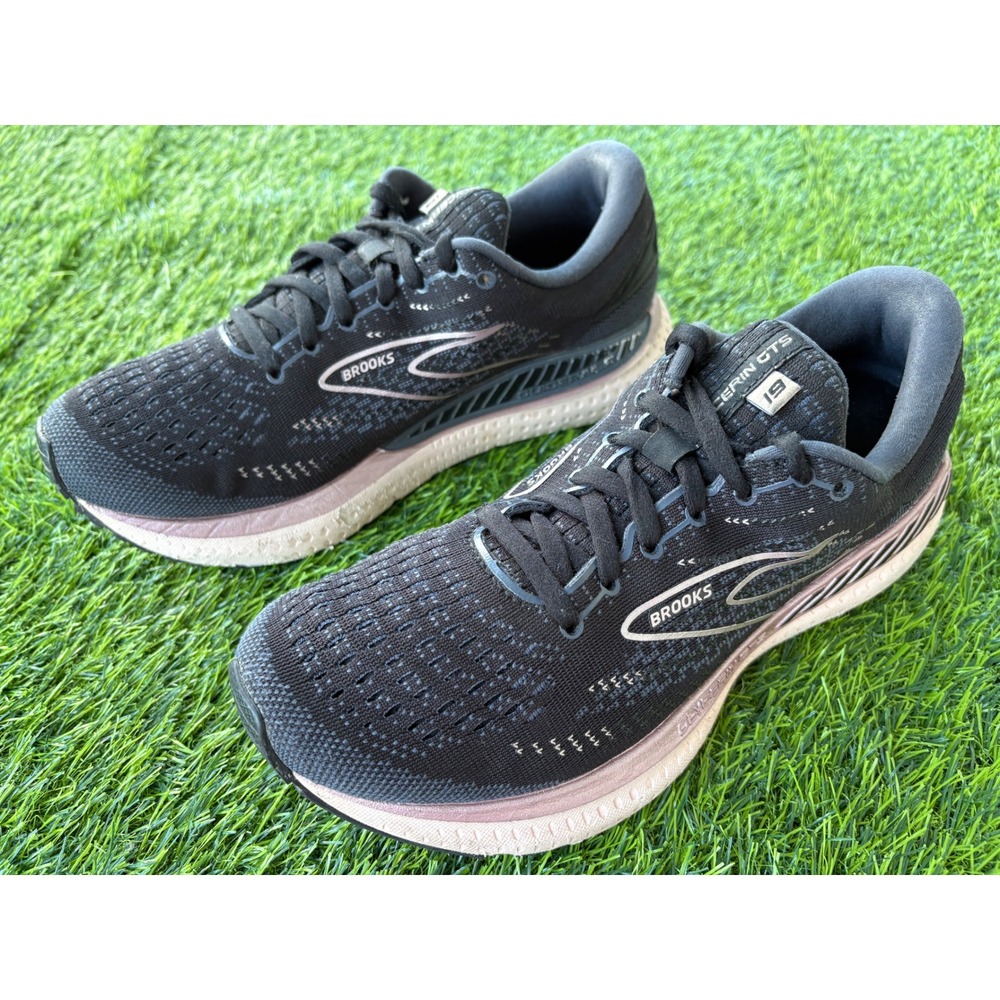 Brooks Glycerin GTS 19 Womens Running Shoes Black Rose Gold 1203441B074 Size 9